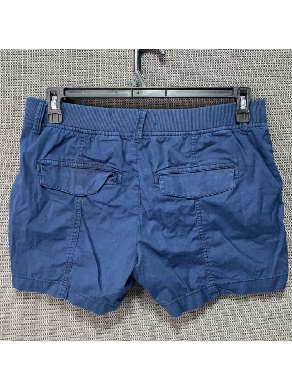 Sonoma Goods For Life Women's Navy Blue Cotton Stretch Shorts Size 10 W/ Pockets - Picture 2 of 10